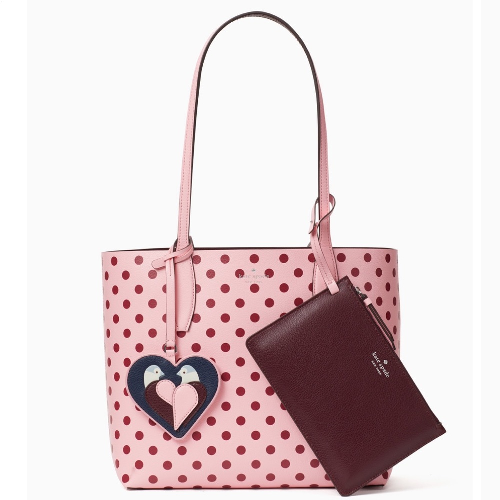 Kate Spade♠️Lovebirds Reversible Tote - Picture 2 of 8